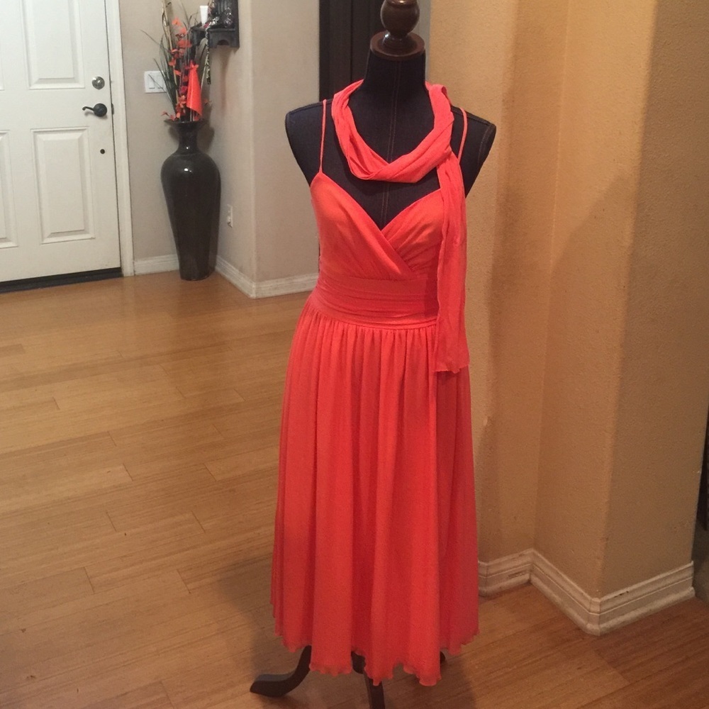 Newport News Dress w/ Scarf